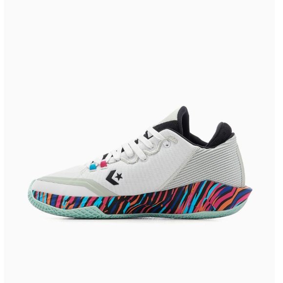 Converse All Star BB Jet Striped White Multi 172664C Basketball Sneakers - Picture 5 of 10